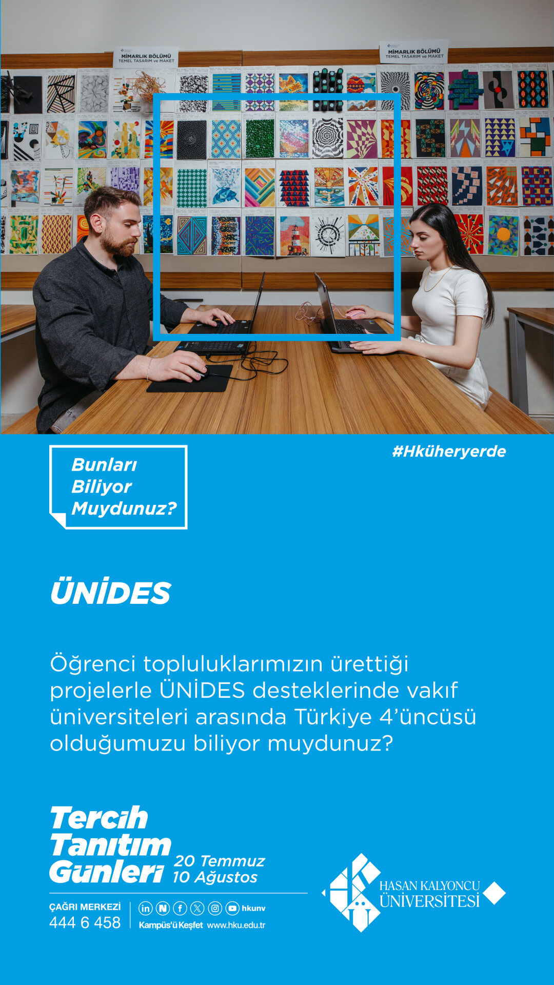 ÜNİDES. Öğrenci topluluklarımızın ürettiği projelerle ÜNİDES desteklerinde vakıf üniversiteleri arasında Türkiye 4'üncüsü olduğumuzu biliyor muydunuz?