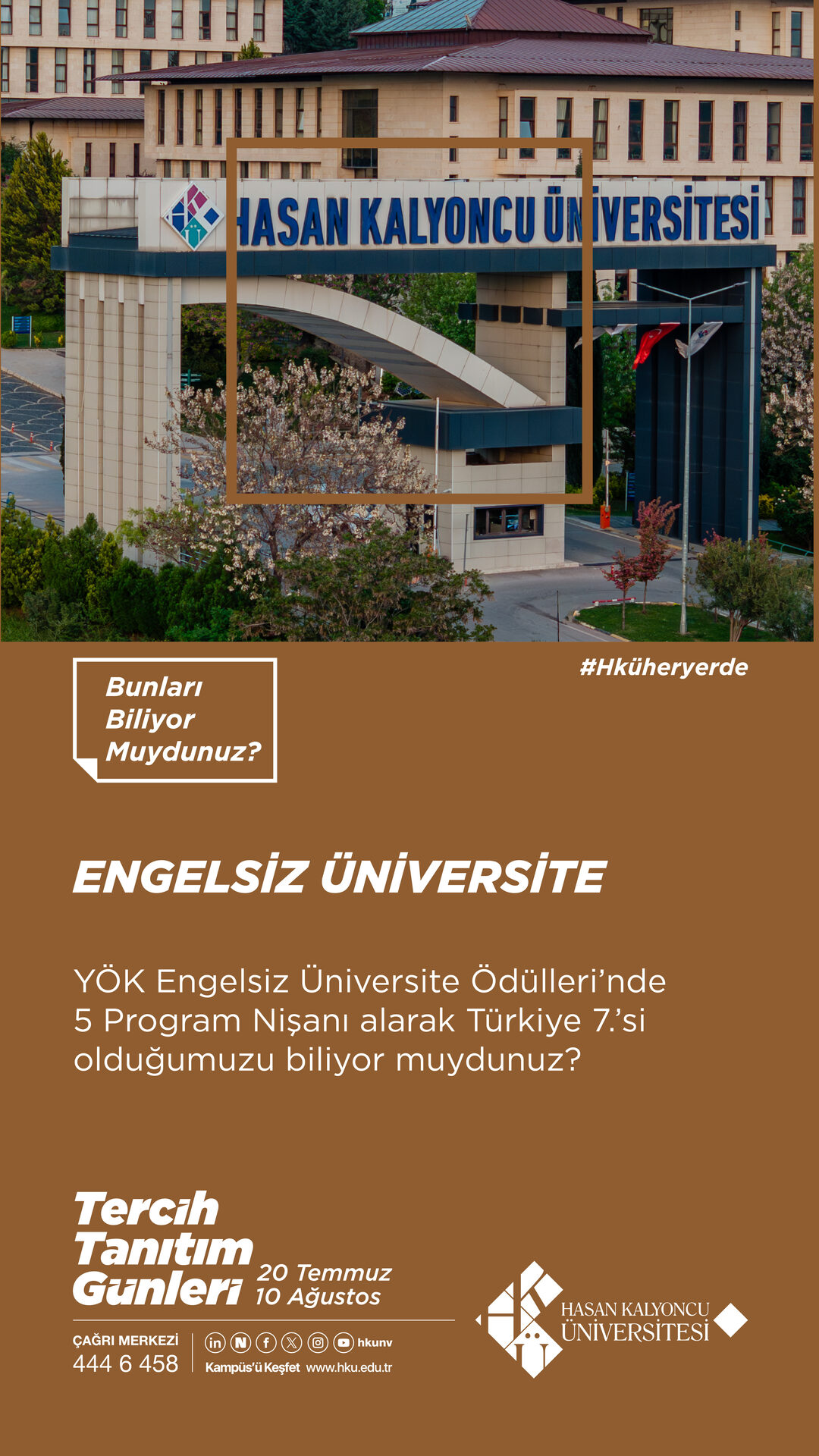 Engelsiz Üniversite. YÖK Engelsiz Üniversite Ödülleri'nde 5 Program Nişanı alarak Türkiye 7'si olduğumuzu biliyor muydunuz?